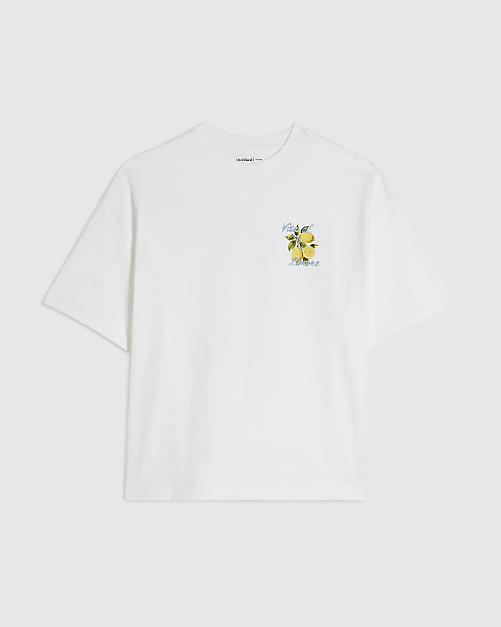 White Oversized Vita Limone T-Shirt