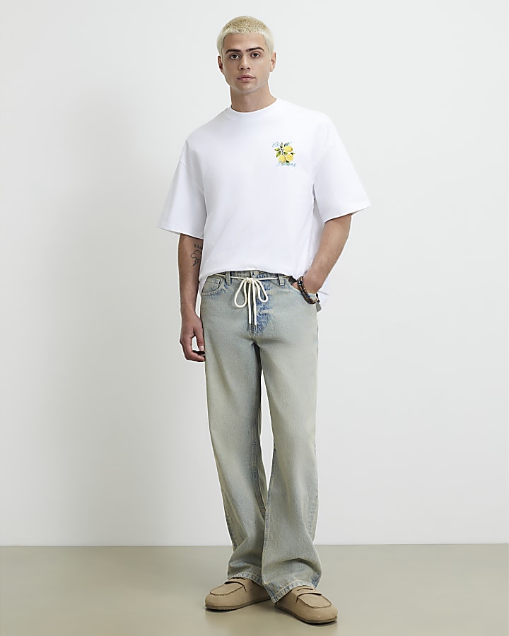 White Oversized Vita Limone T-Shirt