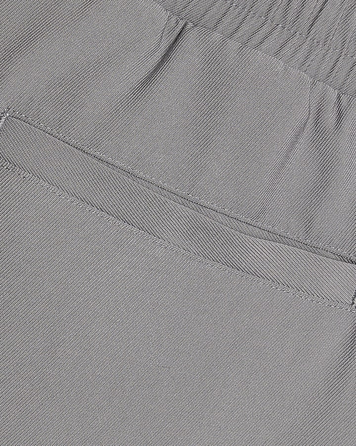 Grey RI Studio Wide Leg Pleated Trousers
