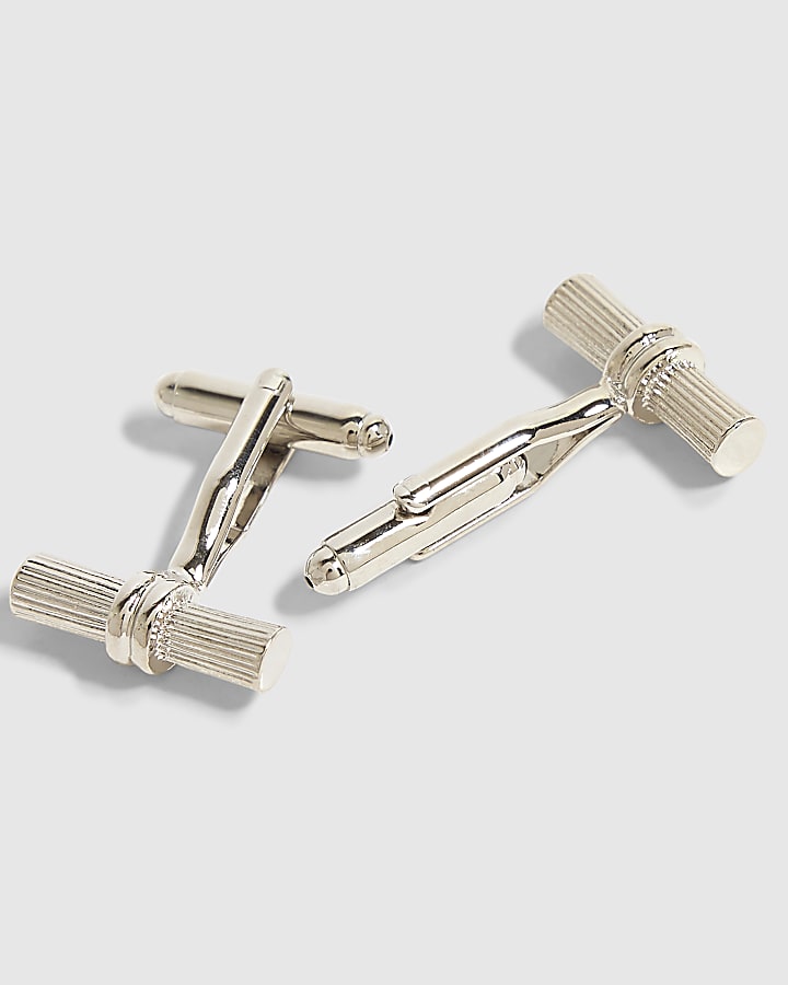 Silver Bar Cufflinks