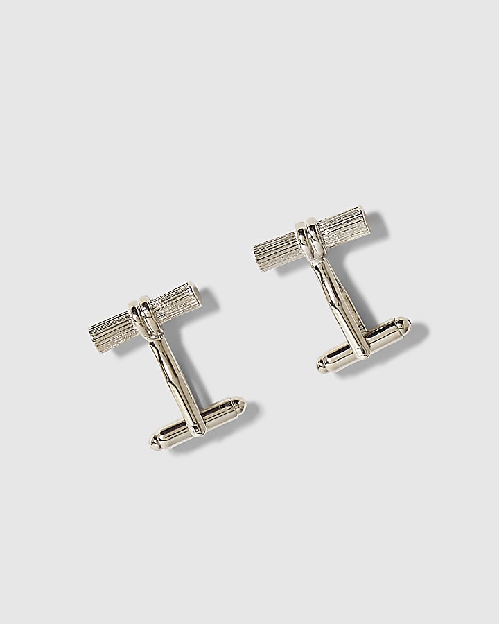 Silver Bar Cufflinks