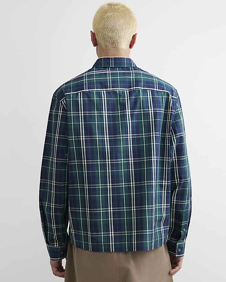 Green Regular Fit Cotton Check Prolific Shirt