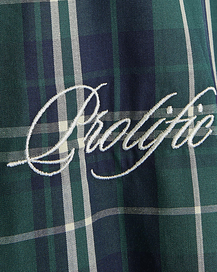 Green Regular Fit Cotton Check Prolific Shirt