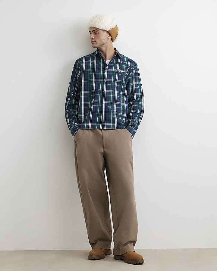 Green Regular Fit Cotton Check Prolific Shirt