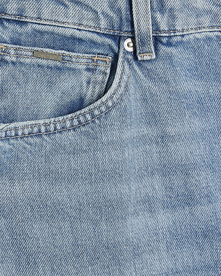 Blue Straight Leg Jeans