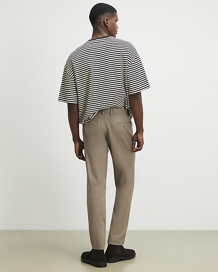Black Slim Fit Pack Of 2 Chino Trousers
