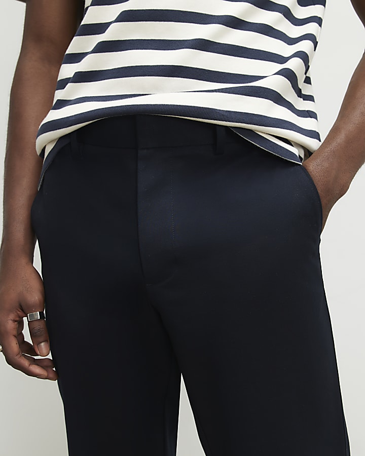 Black Slim Fit Pack Of 2 Chino Trousers