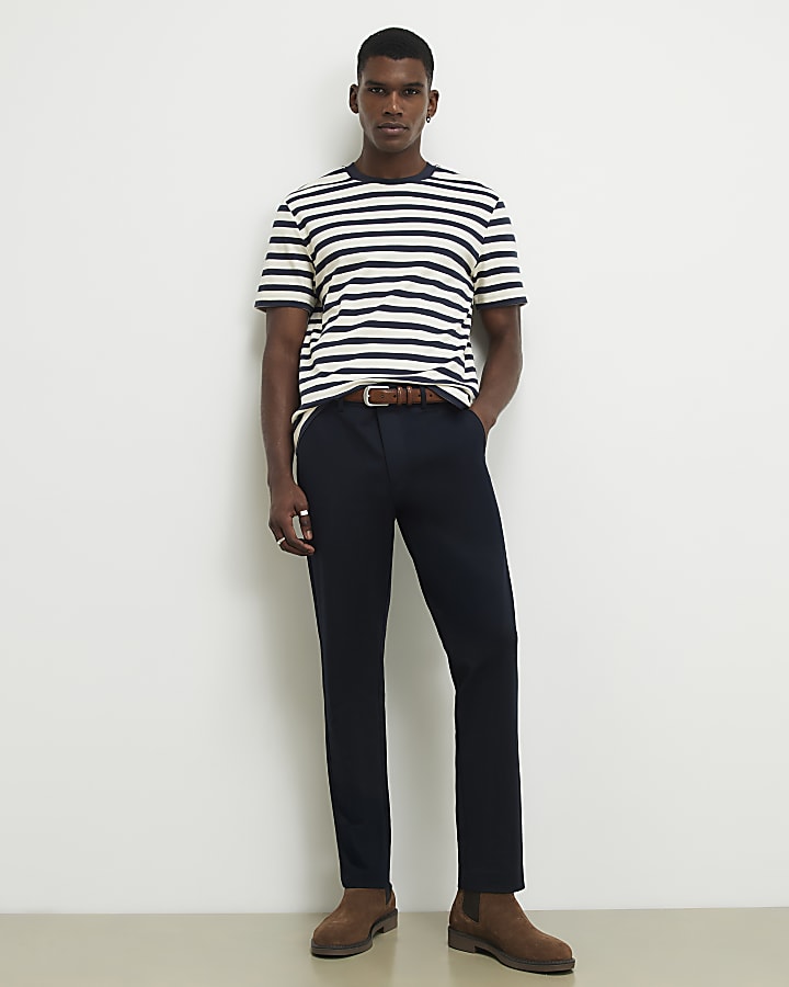 Black Slim Fit Pack Of 2 Chino Trousers