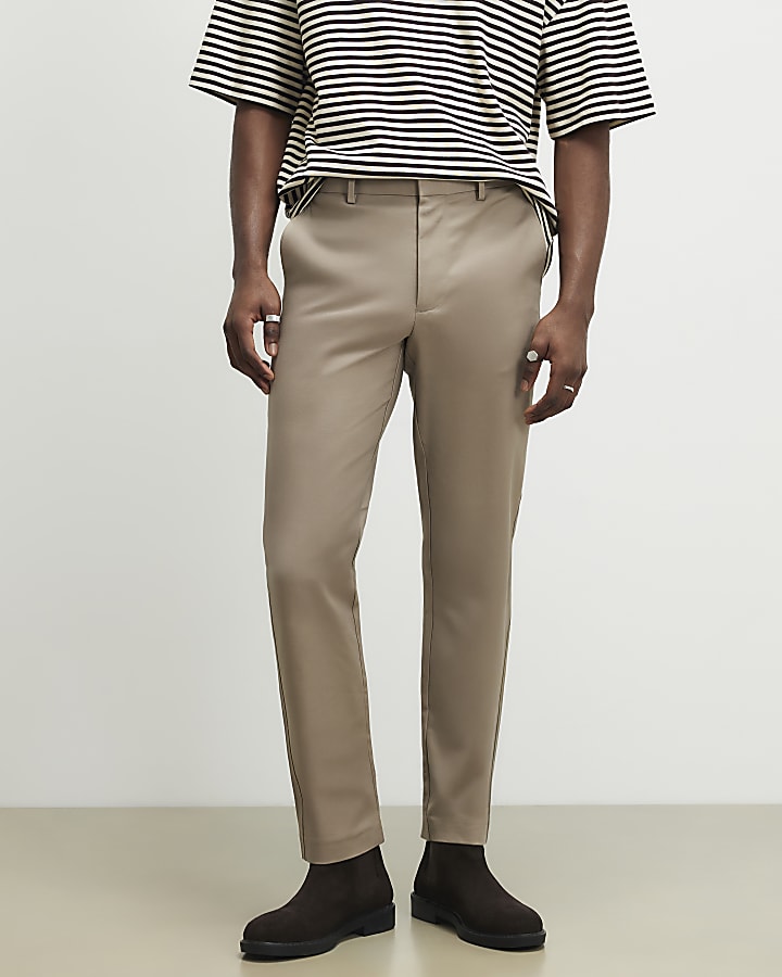 Black Slim Fit Pack Of 2 Chino Trousers