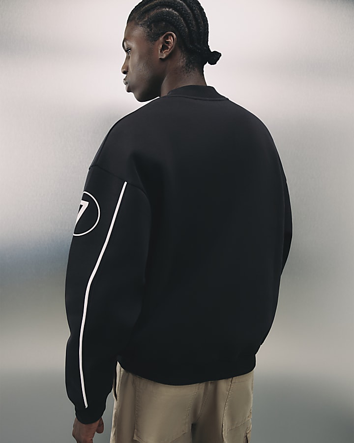 Black Cotton Blend Honore Studios Sweatshirt