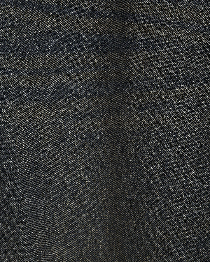 Blue Baggy Fit Dark Wash Jeans