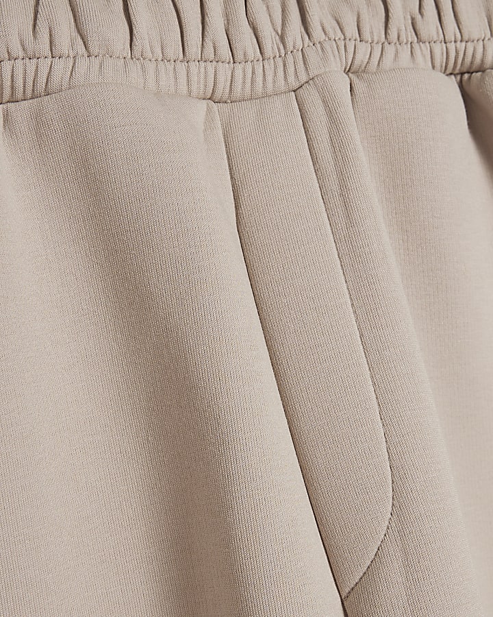 Beige Premium Regular Fit Joggers