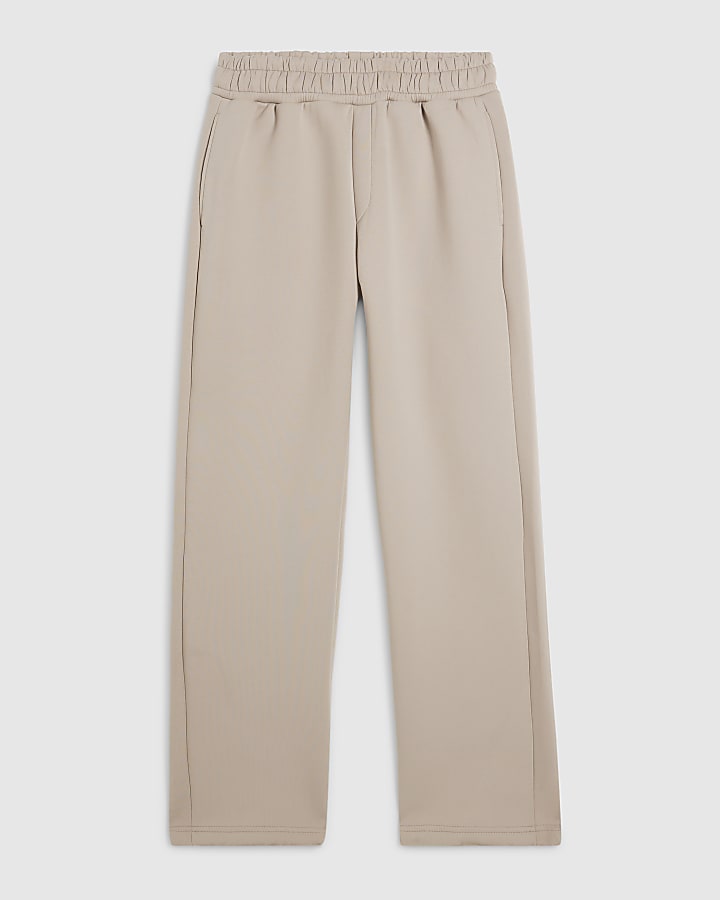Beige Premium Regular Fit Joggers