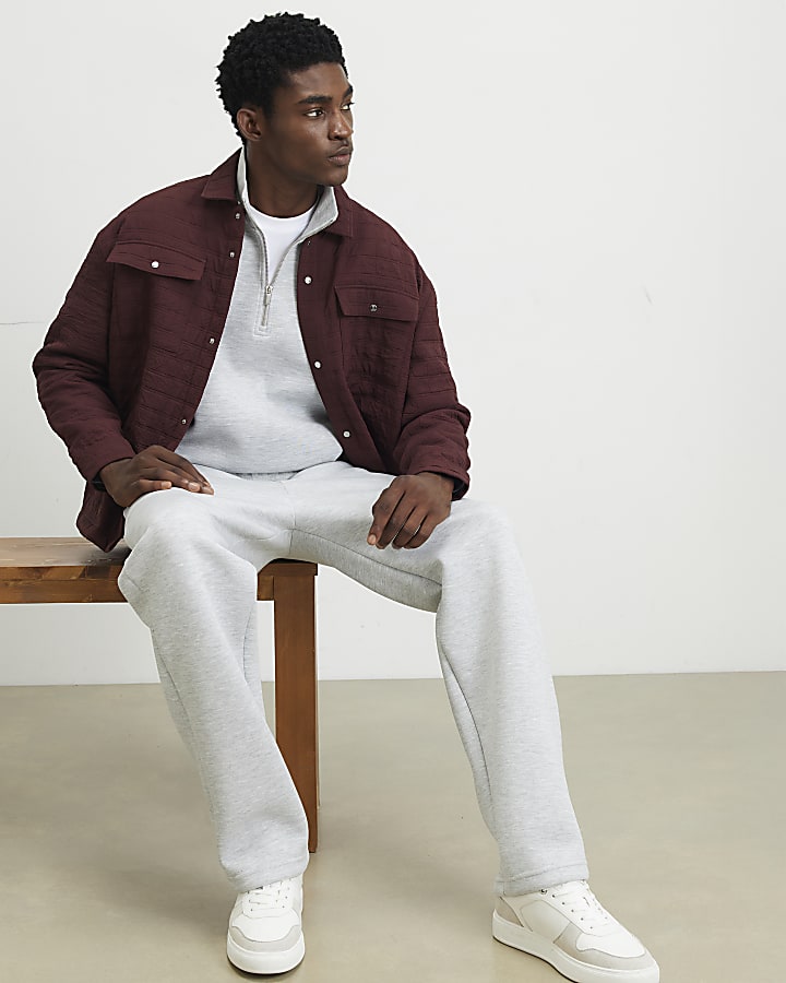 Grey Premium Regular Fit Joggers