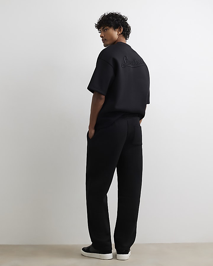 Black Premium Regular Fit Joggers