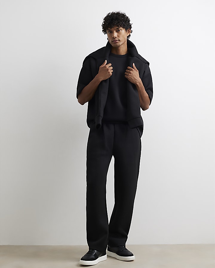 Black Premium Regular Fit Joggers