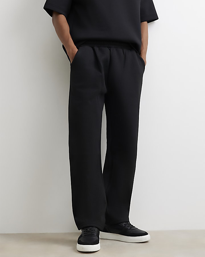 Black Premium Regular Fit Joggers