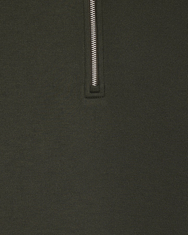 Khaki Premium Funnel Neck Sweatshirt