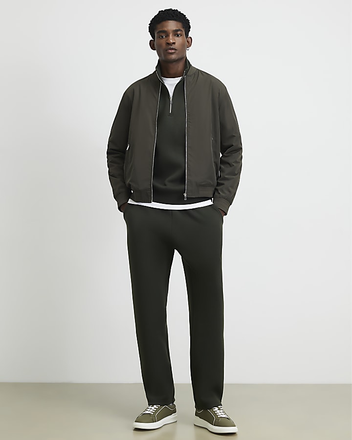 Khaki Premium Funnel Neck Sweatshirt