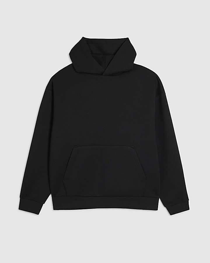 Black Premium Oversized Fit Cotton Hoodie