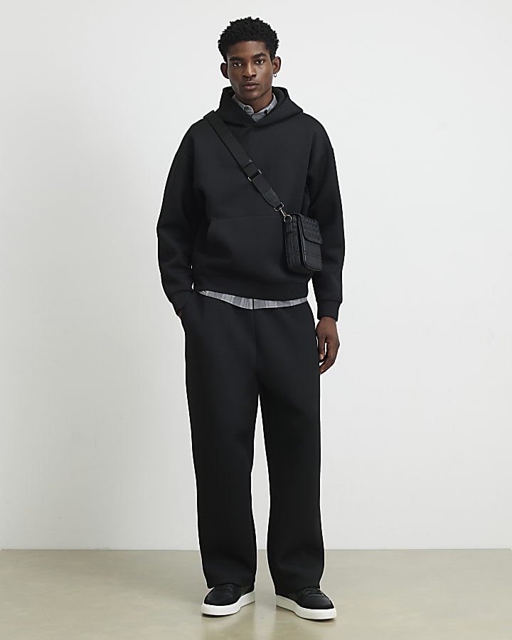Black Premium Oversized Fit Cotton Hoodie