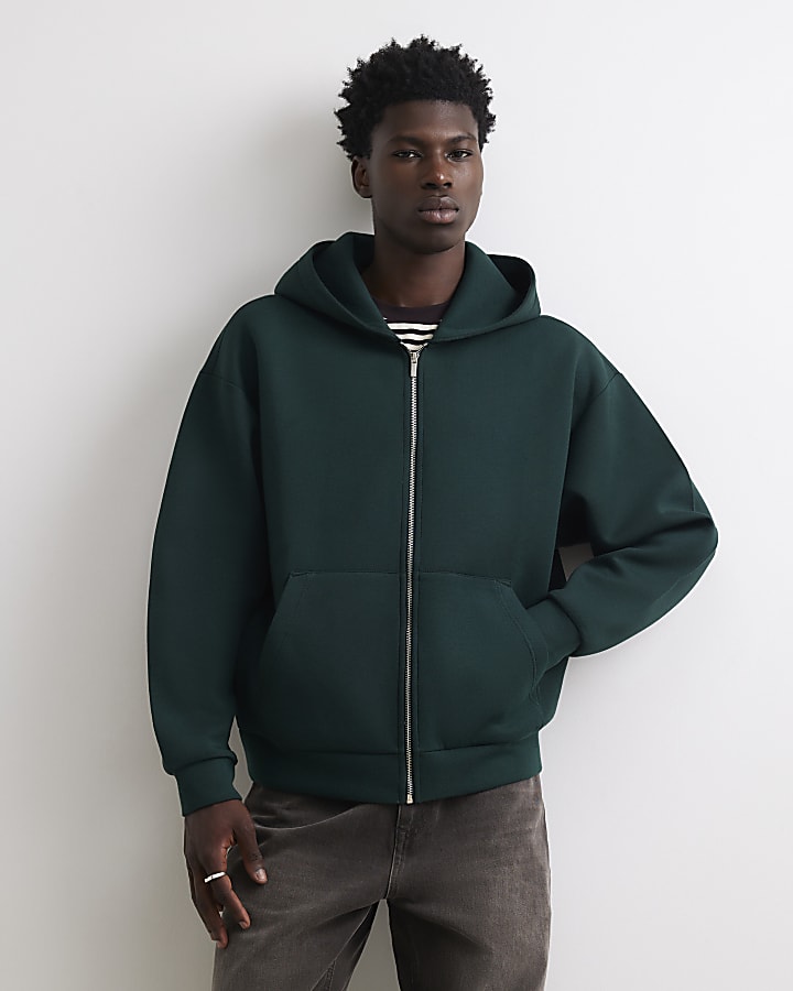 Green Premium Oversized Fit Cotton Hoodie