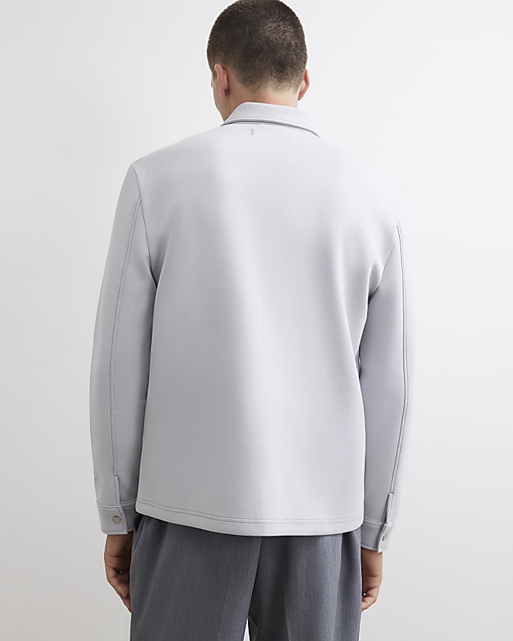 Grey Premium Slim Fit Overshirt