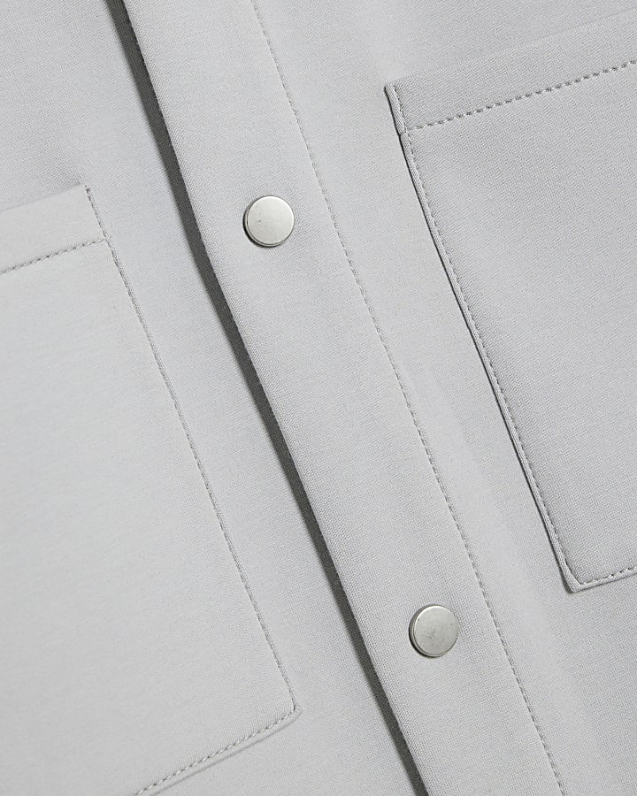 Grey Premium Slim Fit Overshirt
