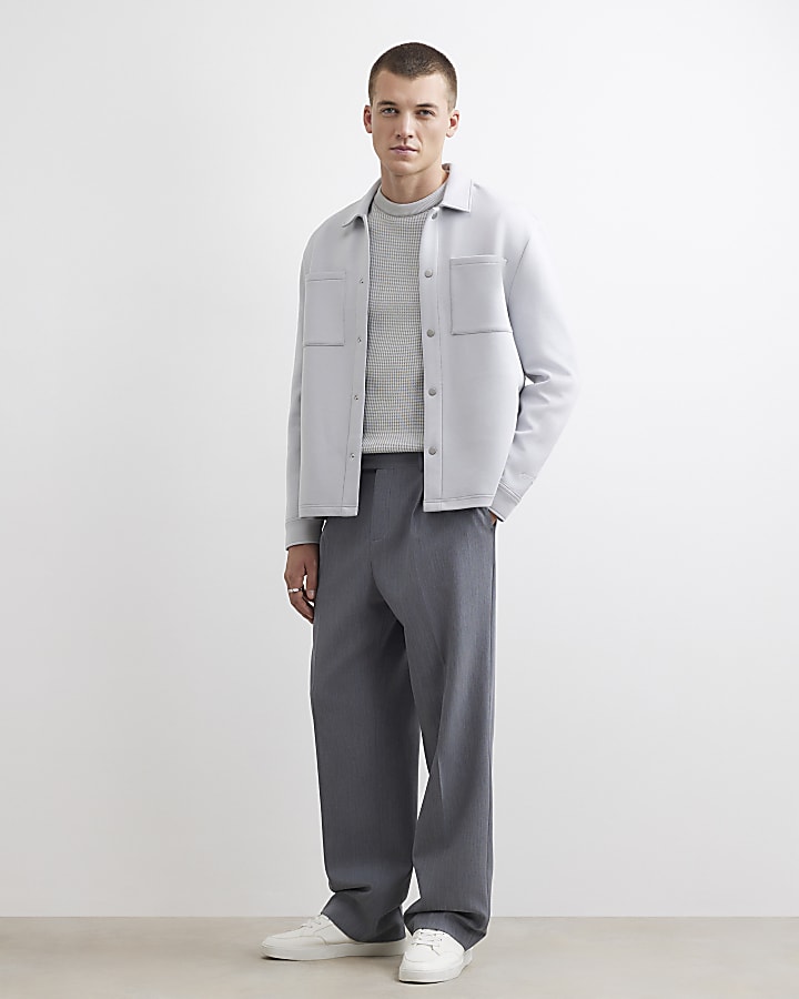 Grey Premium Slim Fit Overshirt