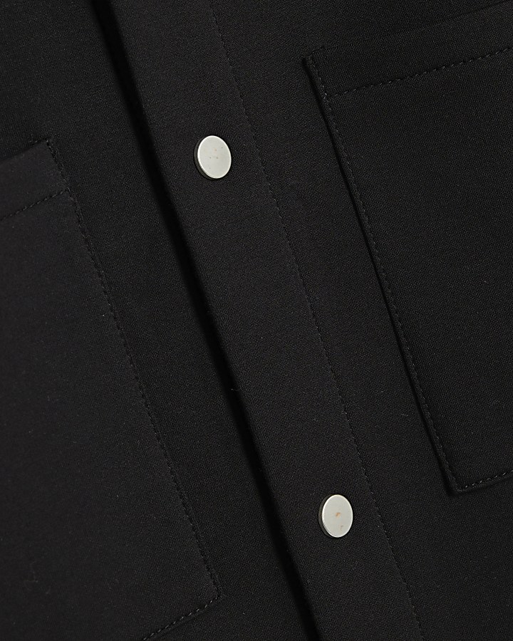Black Premium Slim Fit Overshirt