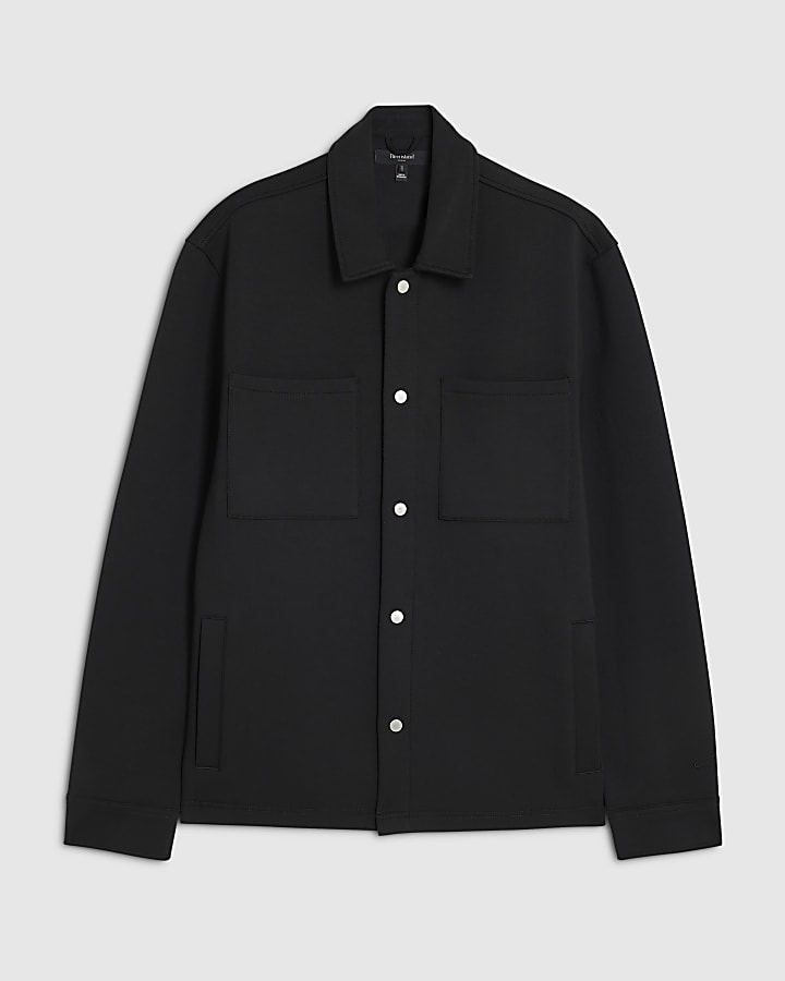 Black Premium Slim Fit Overshirt