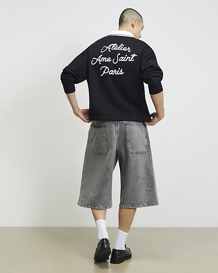 Grey Denim Extra Large Jorts