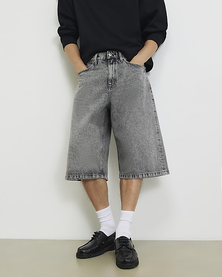 Grey Denim Extra Large Jorts