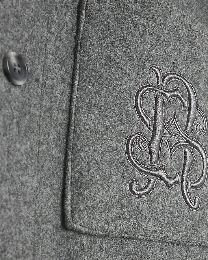 Grey Cotton Overshirt
