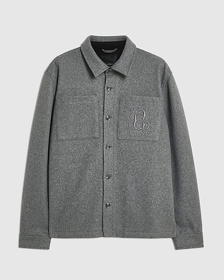 Grey Cotton Overshirt