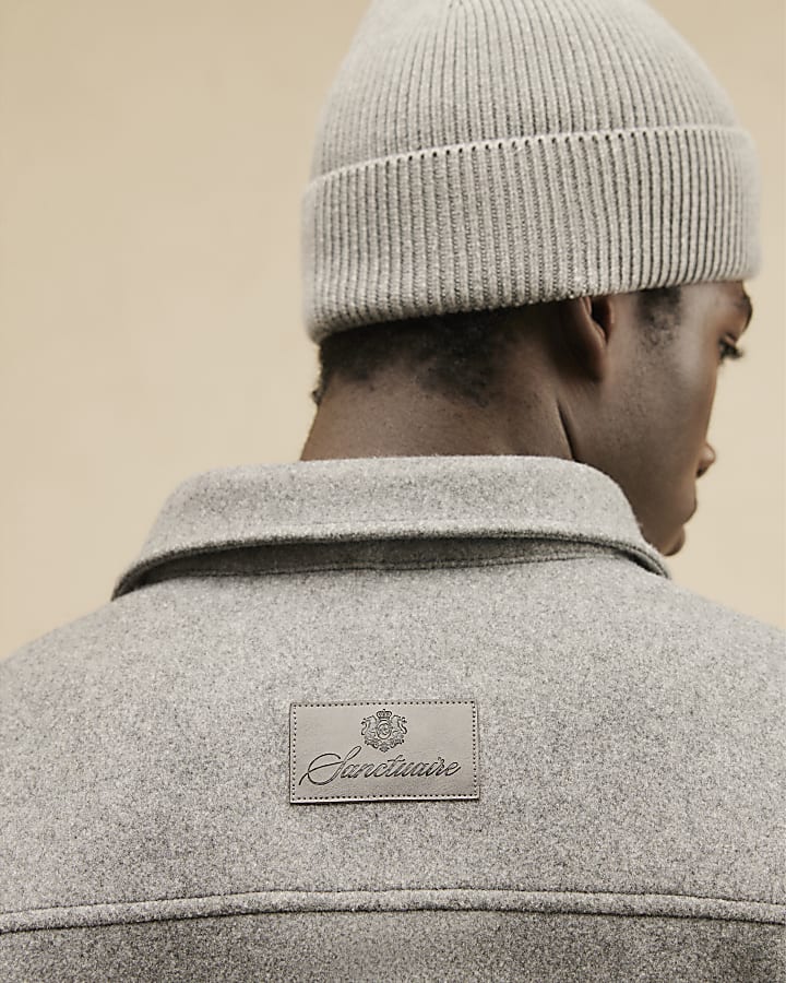 Grey Cotton Overshirt