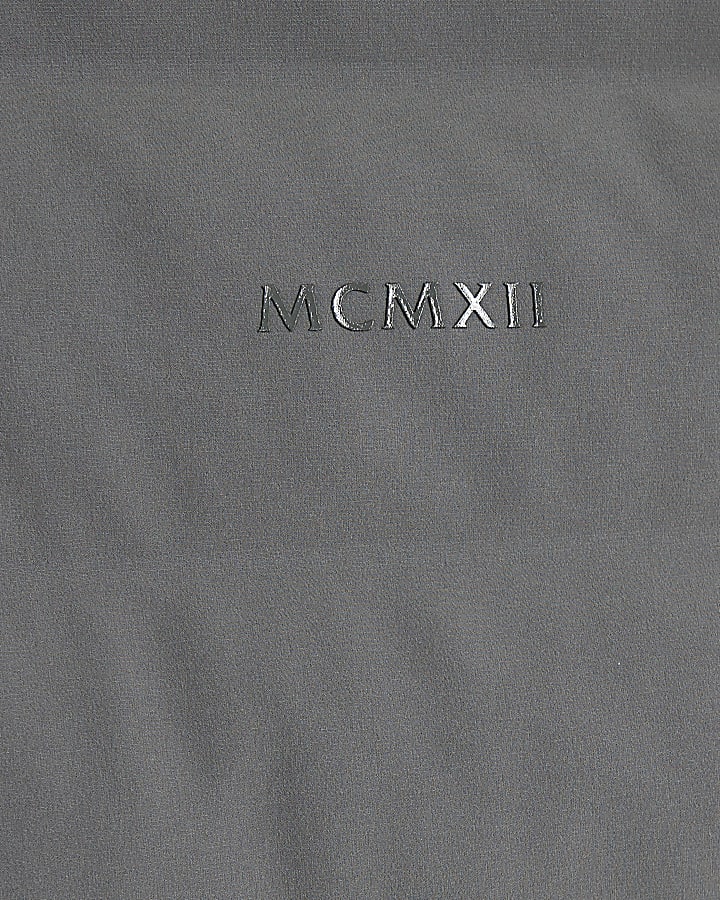 Grey Muscle Fit Cotton Gilet