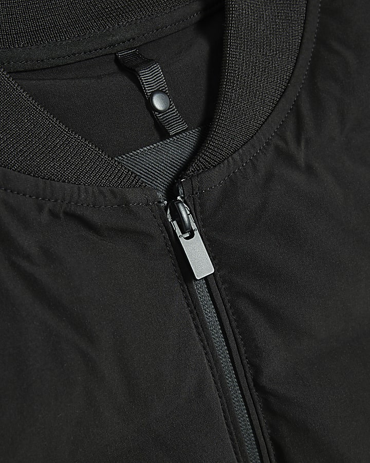 Black Muscle Fit Cotton Gilet