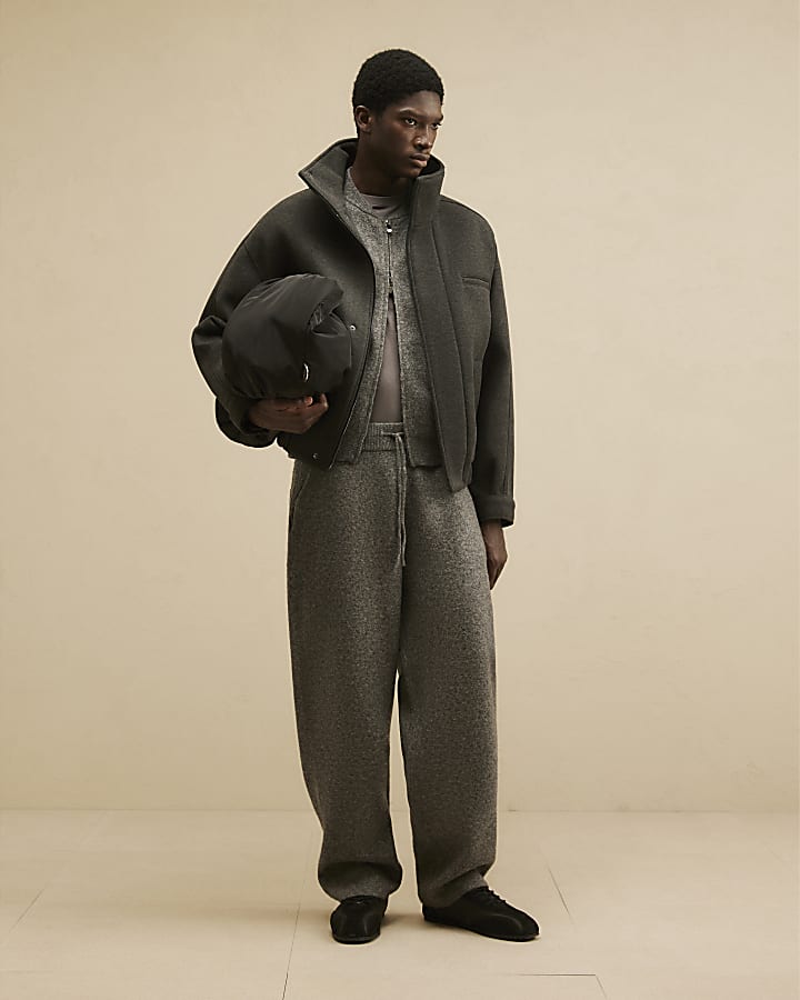 Grey Cotton Sanctuaire Zip Up Jacket