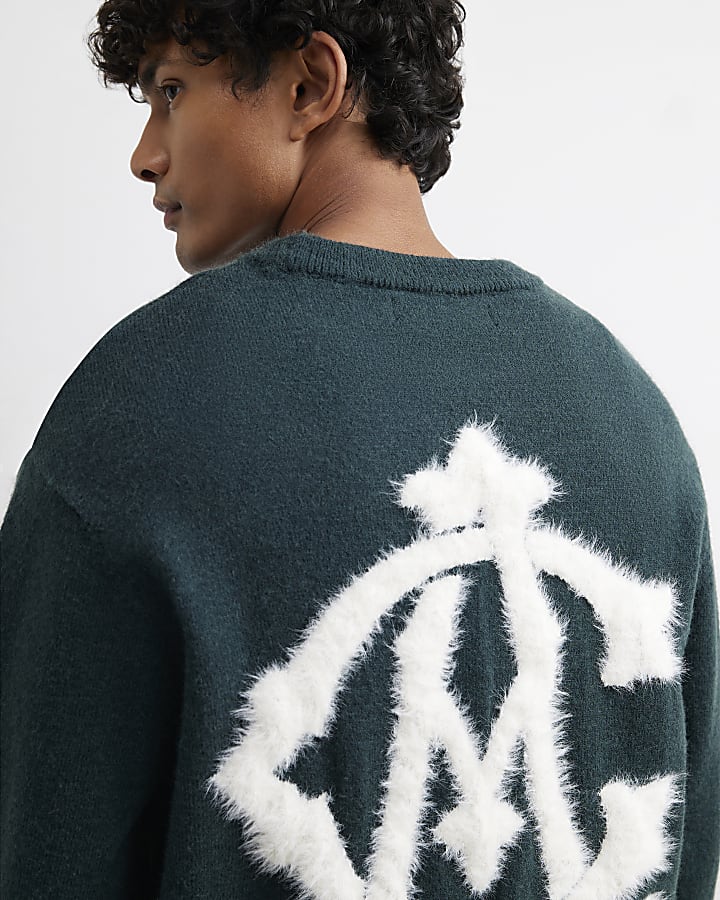 Green Regular Fit Sanctuaire Cosy Knit Jumper