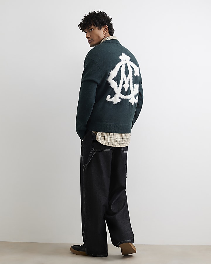 Green Regular Fit Sanctuaire Cosy Knit Jumper