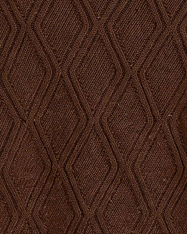 Brown Oversized Fit Cable Knit Atelier Jumper