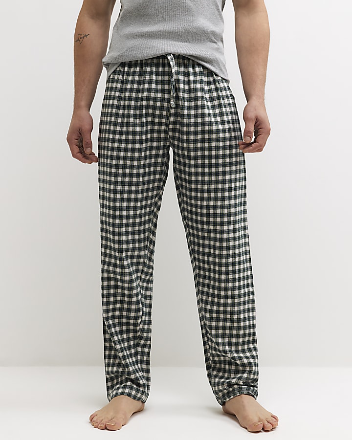 Green Woven Bottoms Pack Of 2 Loungewear Set
