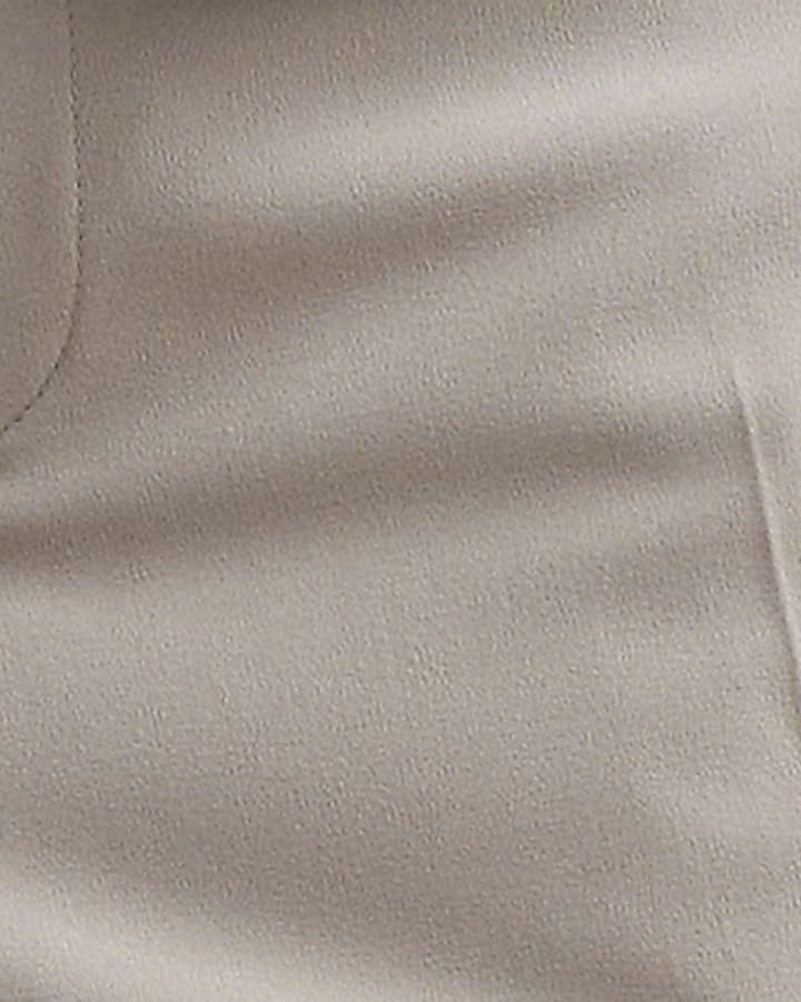 Beige Relaxed Fit Suit Trousers