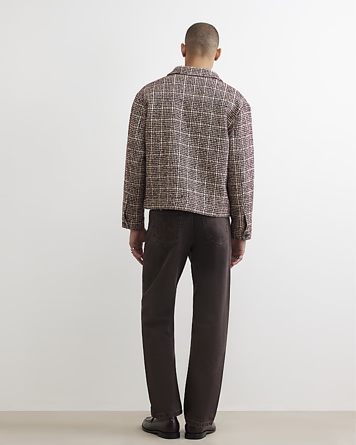 Brown Loose Fit Jeans