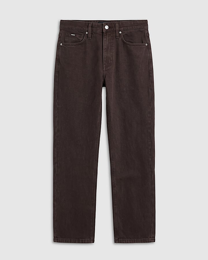 Brown Loose Fit Jeans