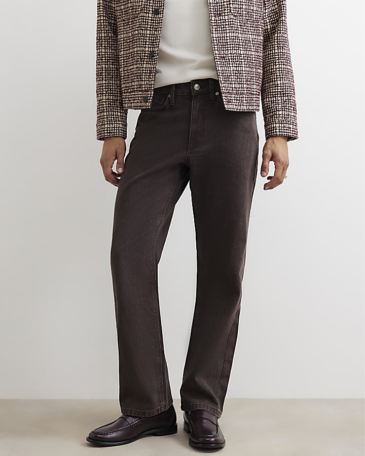 Brown Loose Fit Jeans