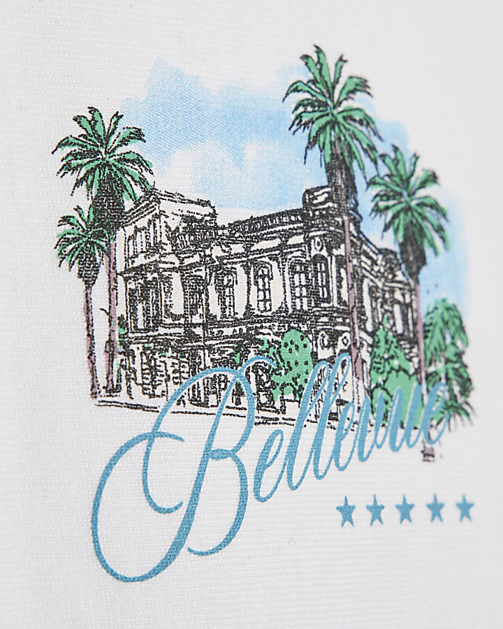 White Regular Fit Bellevue Hotel Tank Top