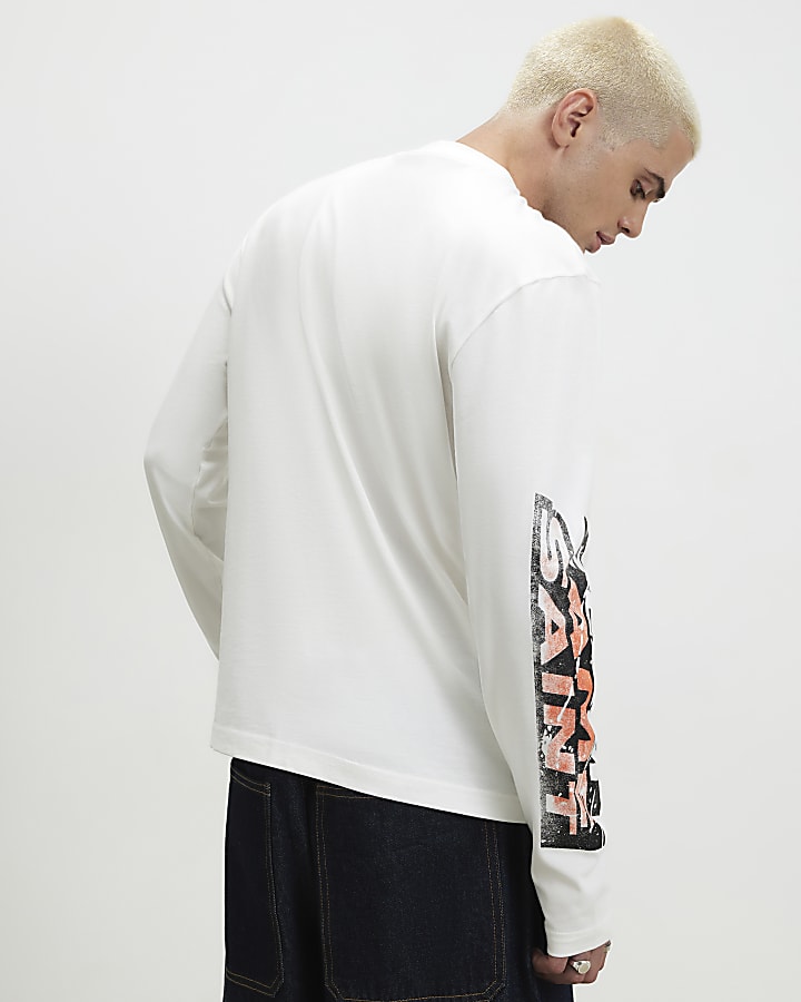 White Oversized Fit Cotton Ame Saint T-Shirt