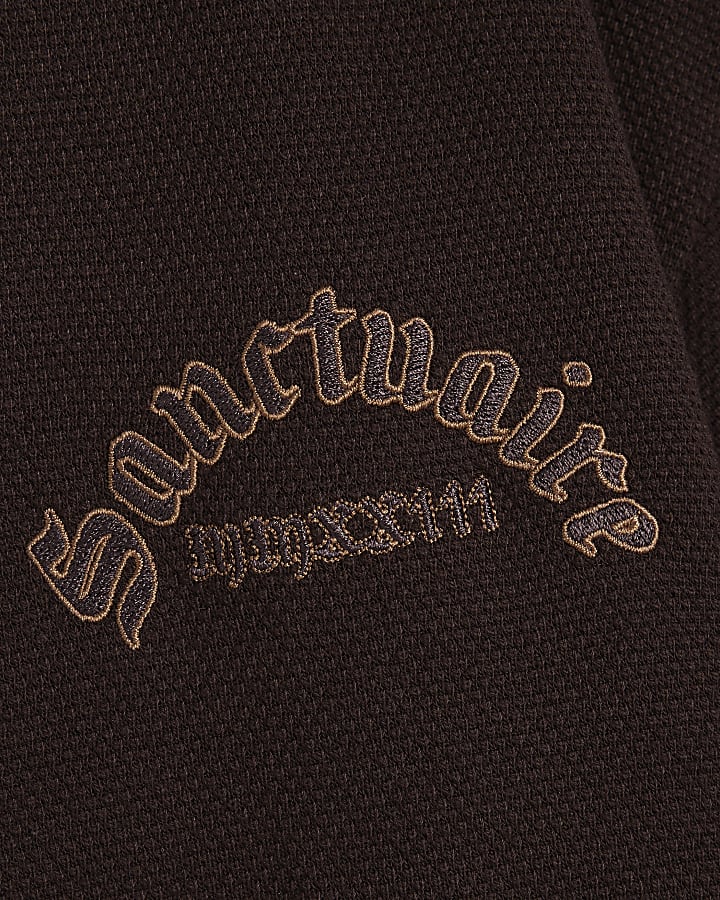 Brown Sanctuaire Tapestry T-Shirt
